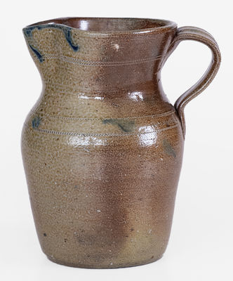 Rare W.H. CRISCO (Randolph Co., North Carolina) Decorated Stoneware Pitcher