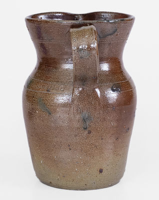 Rare W.H. CRISCO (Randolph Co., North Carolina) Decorated Stoneware Pitcher