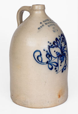 Three-Gallon Boston Advertising Jug attrib. to J. Norton & Co., Bennington, VT