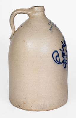Three-Gallon Boston Advertising Jug attrib. to J. Norton & Co., Bennington, VT