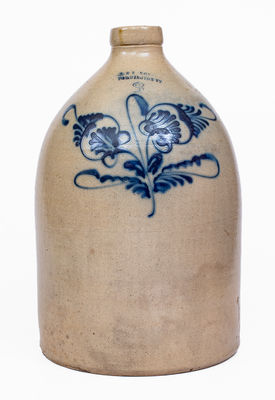 3 Gal. J. & E. NORTON / BENNINGTON VT Stoneware Jug, c1855