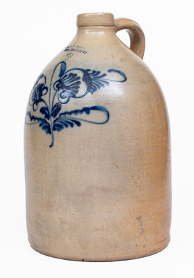 3 Gal. J. & E. NORTON / BENNINGTON VT Stoneware Jug, c1855