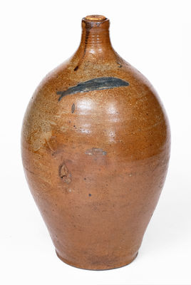 Attrib. Frederick Carpenter, Charlestown, Massachusetts Jug w/ Impressed Fish Design