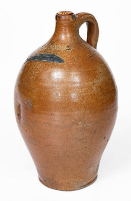 Attrib. Frederick Carpenter, Charlestown, Massachusetts Jug w/ Impressed Fish Design