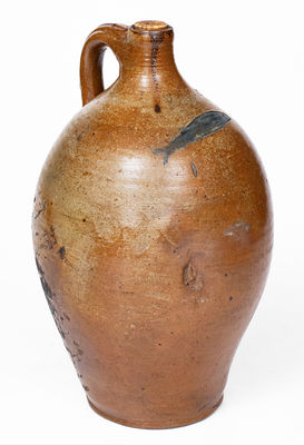 Attrib. Frederick Carpenter, Charlestown, Massachusetts Jug w/ Impressed Fish Design
