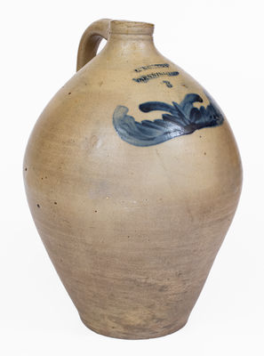 L. NORTON / BENNINGTON, Vermont Stoneware Jug, circa 1830