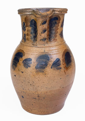Rare Two-Color Stoneware Pitcher attrib. G.N. Fulton, Alleghany County, VA