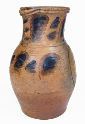 Slip-Decorated Stoneware Pitcher, attributed to G.N. Fulton, circa 1875.