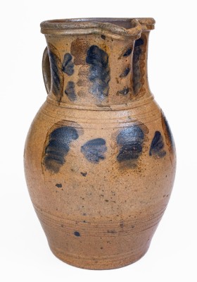 Slip-Decorated Stoneware Pitcher, attributed to G.N. Fulton, circa 1875.