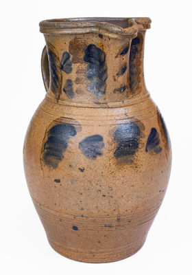 Rare Two-Color Stoneware Pitcher attrib. G.N. Fulton, Alleghany County, VA