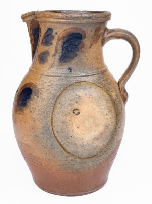 Slip-Decorated Stoneware Pitcher, attributed to G.N. Fulton, circa 1875.