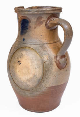 Rare Two-Color Stoneware Pitcher attrib. G.N. Fulton, Alleghany County, VA