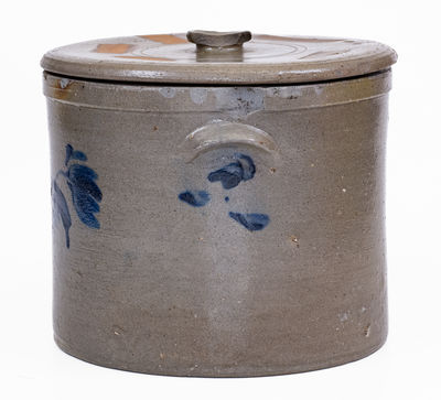 W.H. LEHEW & CO. / STRASBURG, VA Lidded Stoneware Cake Crock
