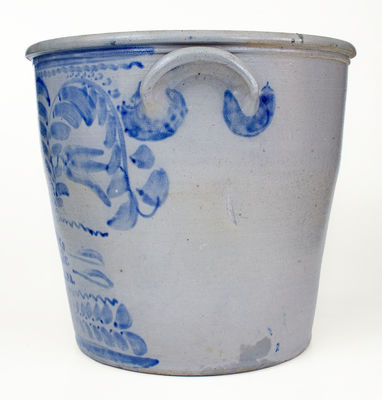 Outstanding and Important Isaac Hewitt, Jr. / Rices Landing, PA Monumental 20 Gal. Stoneware Jar