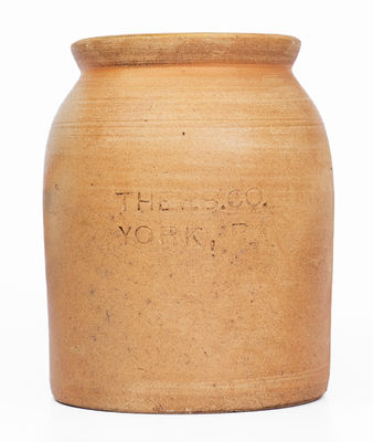 Very Rare PFALTZGRAFF (York, PA) Stoneware Jar, Demuth s Snuff  / Lancaster, PA