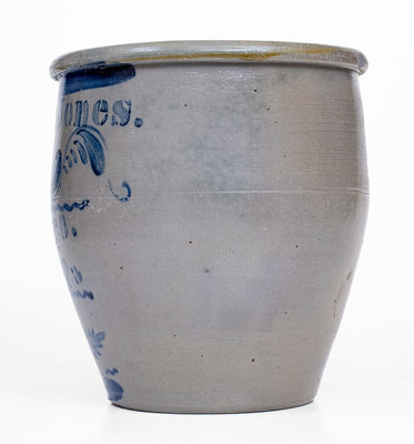 Fine Hamilton & Jones / Greensboro / Greene Co. Pa Stoneware Jar, c1870