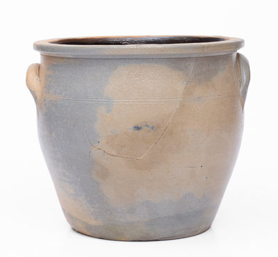 Extremely Rare WHITES UTICA Stoneware Cream Jar w/ Horse Head Decoration