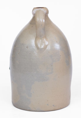 Rare J. C. WAELDE / NORTH BAY, NY Stoneware Jug w/ Rooster Decoration