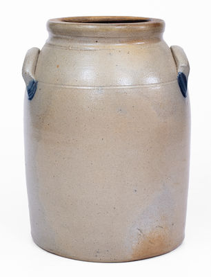 Fine COWDEN & WILCOX / HARRISBURG, PA Stoneware Swan Jar, c1865