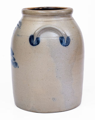Fine COWDEN & WILCOX / HARRISBURG, PA Stoneware Swan Jar, c1865