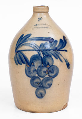 COWDEN & WILCOX / HARRISBURG Stoneware Grapes Jug