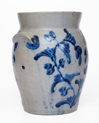 1 1/2 Gal. Stoneware Jar with Floral Decoration, Baltimore, MD, circa 1840