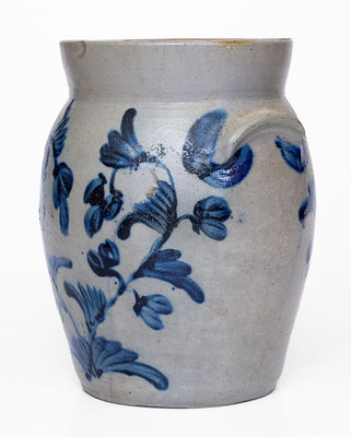 1 1/2 Gal. Stoneware Jar with Floral Decoration, Baltimore, MD, circa 1840