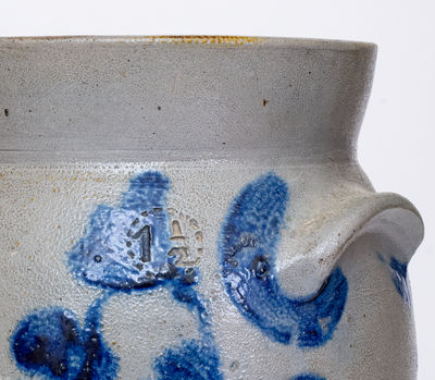 1 1/2 Gal. Stoneware Jar with Floral Decoration, Baltimore, MD, circa 1840