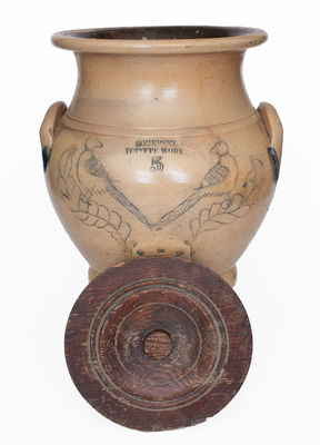 Outstanding SOMERSET POTTERS WORKS (Massachusetts) Stoneware Water Cooler