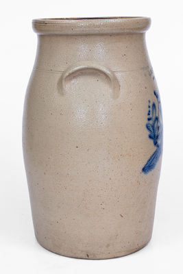 4 Gal. G. S. GUY & CO. / FORT EDWARD, NY Stoneware Double Bird Churn