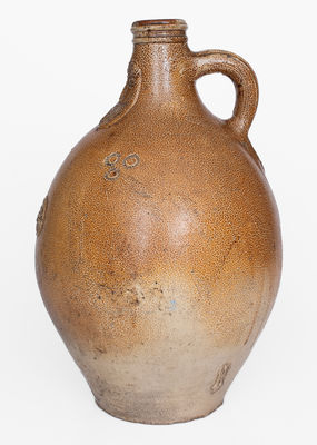 Large-Sized Bellarmine Stoneware Jug, probably Frechen, Germany, 16th or 17th century