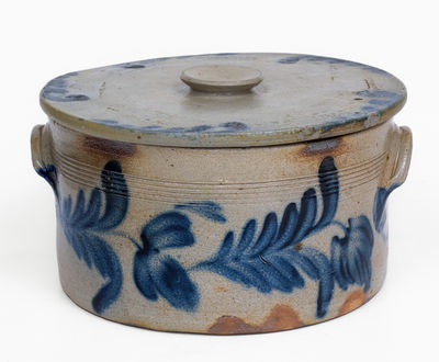 Remmey (Philadelphia) Stoneware Lidded Cake Crock