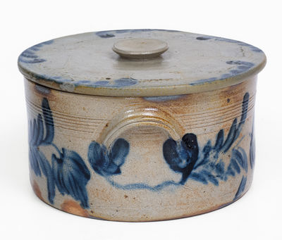 Remmey (Philadelphia) Stoneware Lidded Cake Crock
