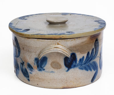 Remmey (Philadelphia) Stoneware Lidded Cake Crock