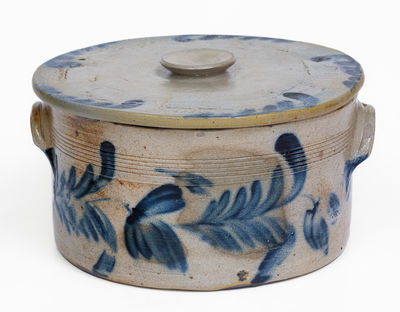 Remmey (Philadelphia) Stoneware Lidded Cake Crock