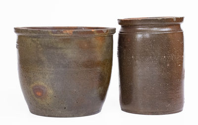 Two Pieces of Salt-Glazed Stoneware, Strasburg, VA origin, circa 1880