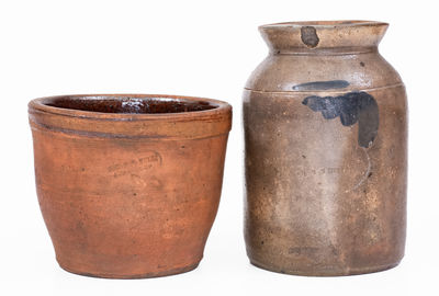 Two Pieces of Solomon Bell (Strasburg, VA) Shenandoah Pottery