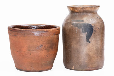 Two Pieces of Solomon Bell (Strasburg, VA) Shenandoah Pottery