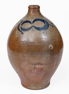Extremely Rare COMMERAW S / STONEWARE / NEW-YORK Stoneware Jug