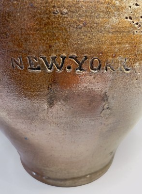 COMMERAW S / STONEWARE / NEW-YORK Stoneware Jug
