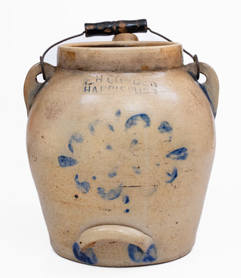 F.H. COWDEN / HARRISBURG, PA Batter Pail, circa 1880