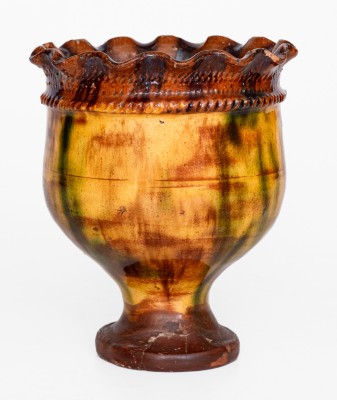 Fine Chester County, PA Redware Flowerpot