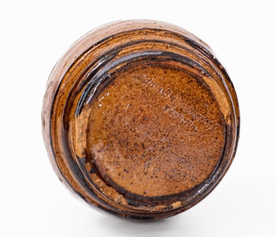 Very Rare Redware Barrel Marked 