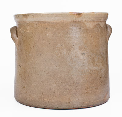2 Gal. J. BURGER JR. / ROCHESTER, NY Stoneware Crock w/ Slip-Trailed Decoration