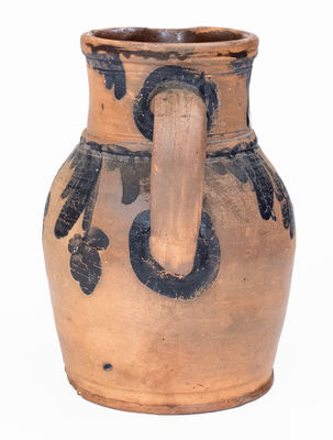 1/2 Gal. Philadelphia Area Stoneware Pitcher w/ Floral Decoration, c1870