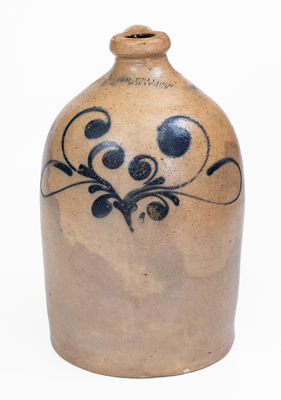 S. D. KELLOGG / WHATELY, Massachusetts Stoneware Jug, c1851-53