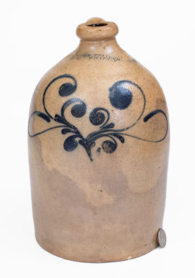 S. D. KELLOGG / WHATELY, Massachusetts Stoneware Jug, c1851-53