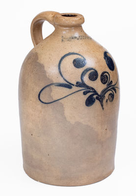 S. D. KELLOGG / WHATELY, Massachusetts Stoneware Jug, c1851-53