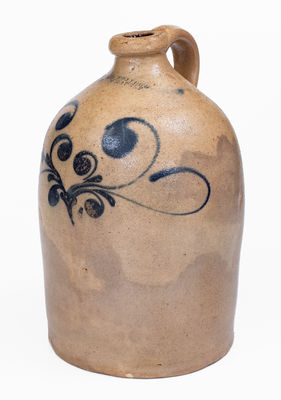 S. D. KELLOGG / WHATELY, Massachusetts Stoneware Jug, c1851-53