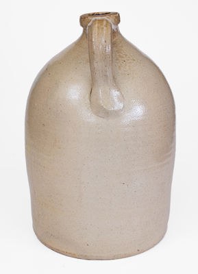 2 Gal. J. & E. NORTON / BENNINGTON, VT Stoneware Jug w/ Slip-Trailed Floral Decoration